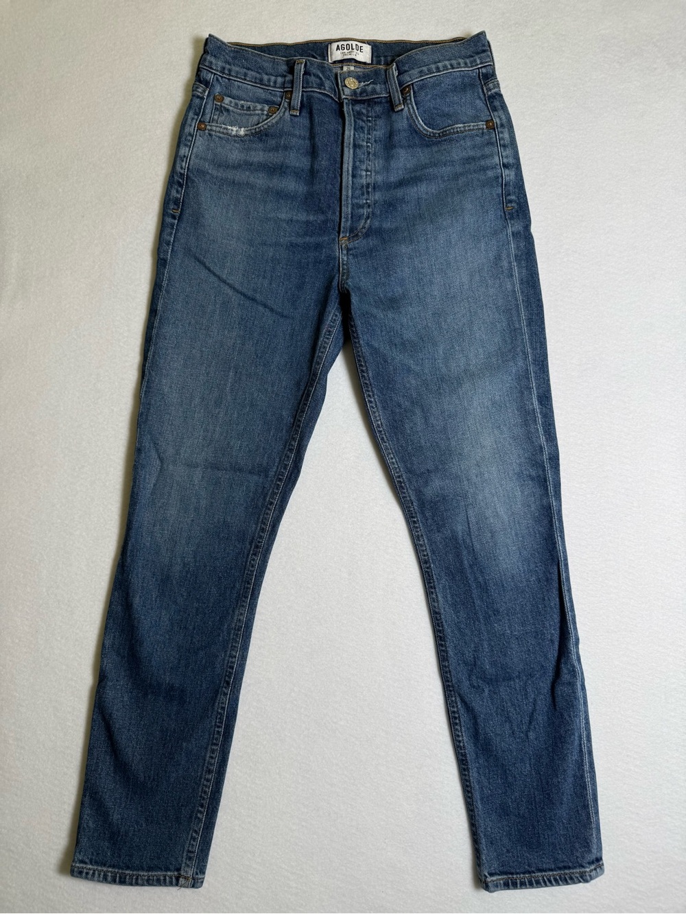 AGOLDE Nico Jean Slim/Straight Jeans Women’s Size (26) Medium Wash Button Fly